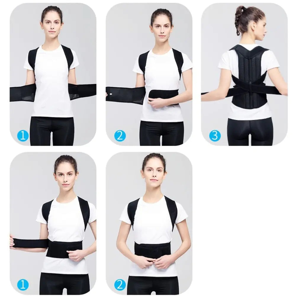 Spinaris Posture Corrector Back Brace application steps