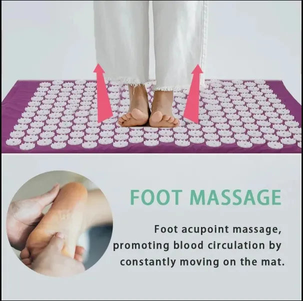 Acupressure Mat &amp; Pillow Set – Back, Neck &amp; Stress Relief