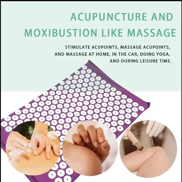 Acupressure Mat &amp; Pillow Set – Back, Neck &amp; Stress Relief