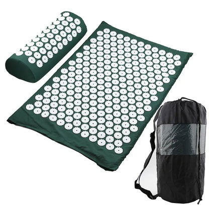 Acupressure Mat &amp; Pillow Set – Back, Neck &amp; Stress Relief
