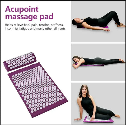 Acupressure Mat &amp; Pillow Set – Back, Neck &amp; Stress Relief